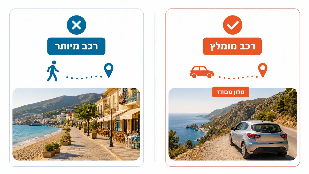 האם צריך לשכור רכב בחופשה ביוון