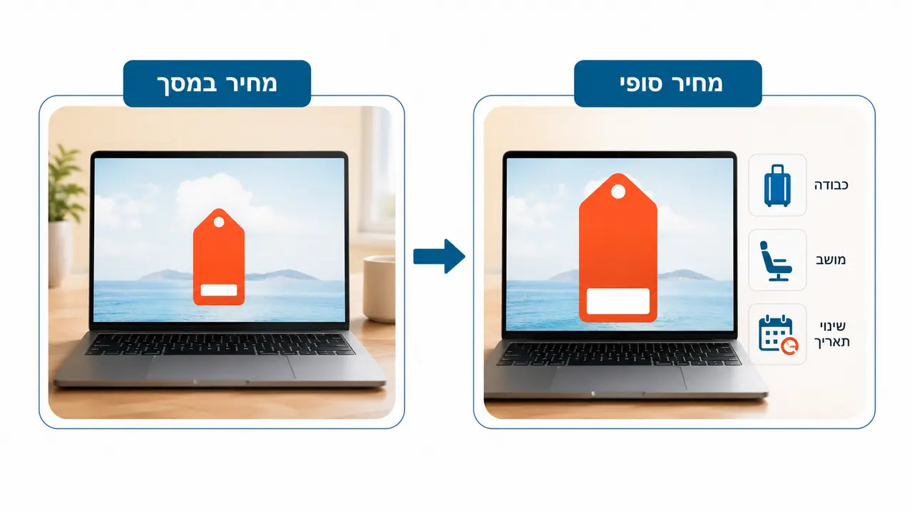 המחיר שקופץ במסך מול המחיר שתשלמו בפועל