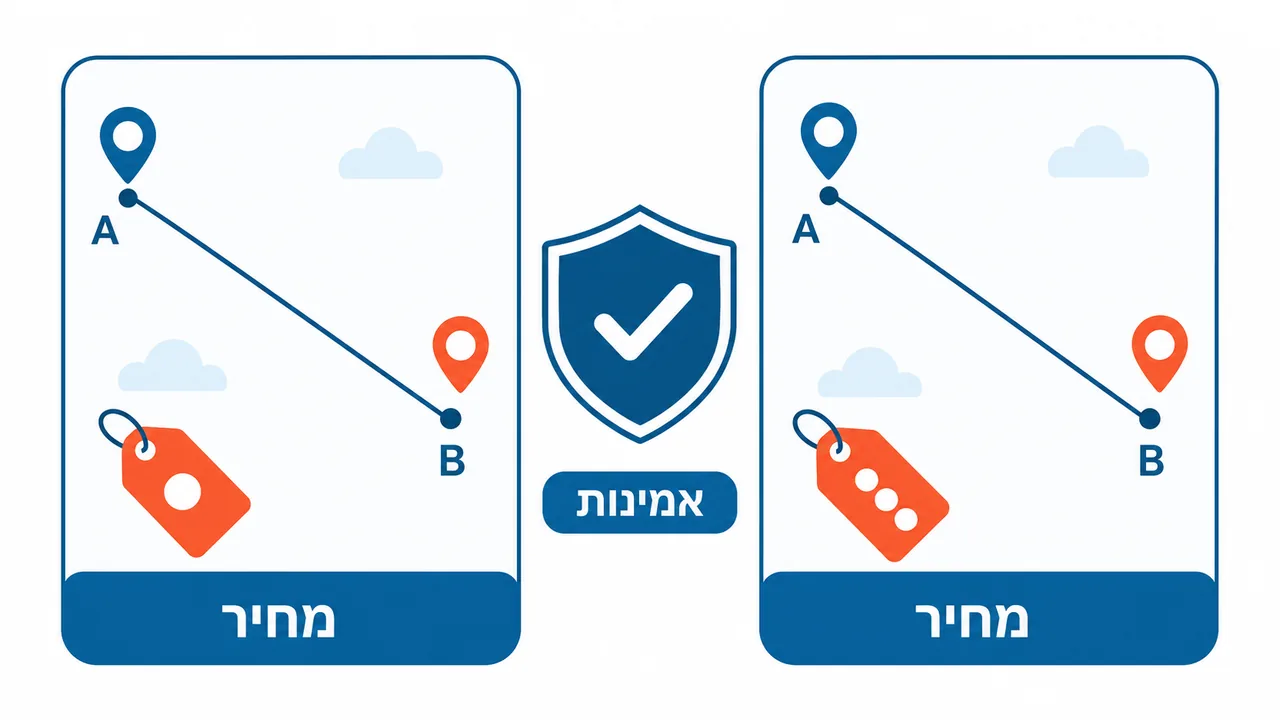 למה אותו מסלול מופיע במחירים שונים ואיך בודקים מה אמין