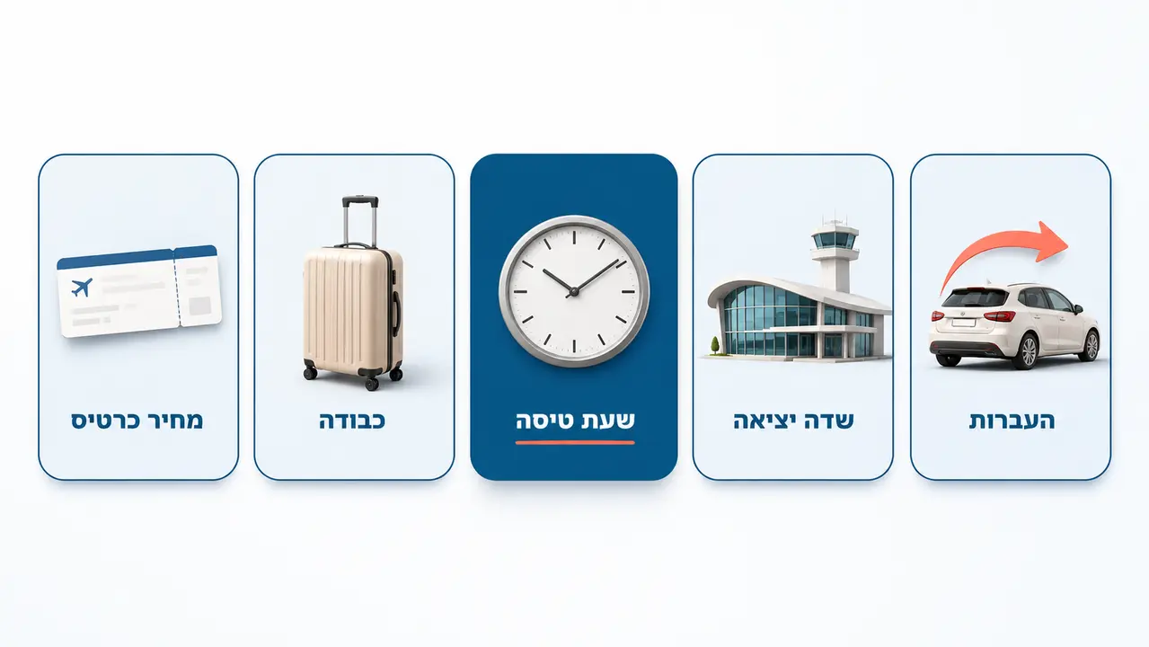 איך בוחרים טיסות פנים שמשרתות את המסלול, לא את המסך