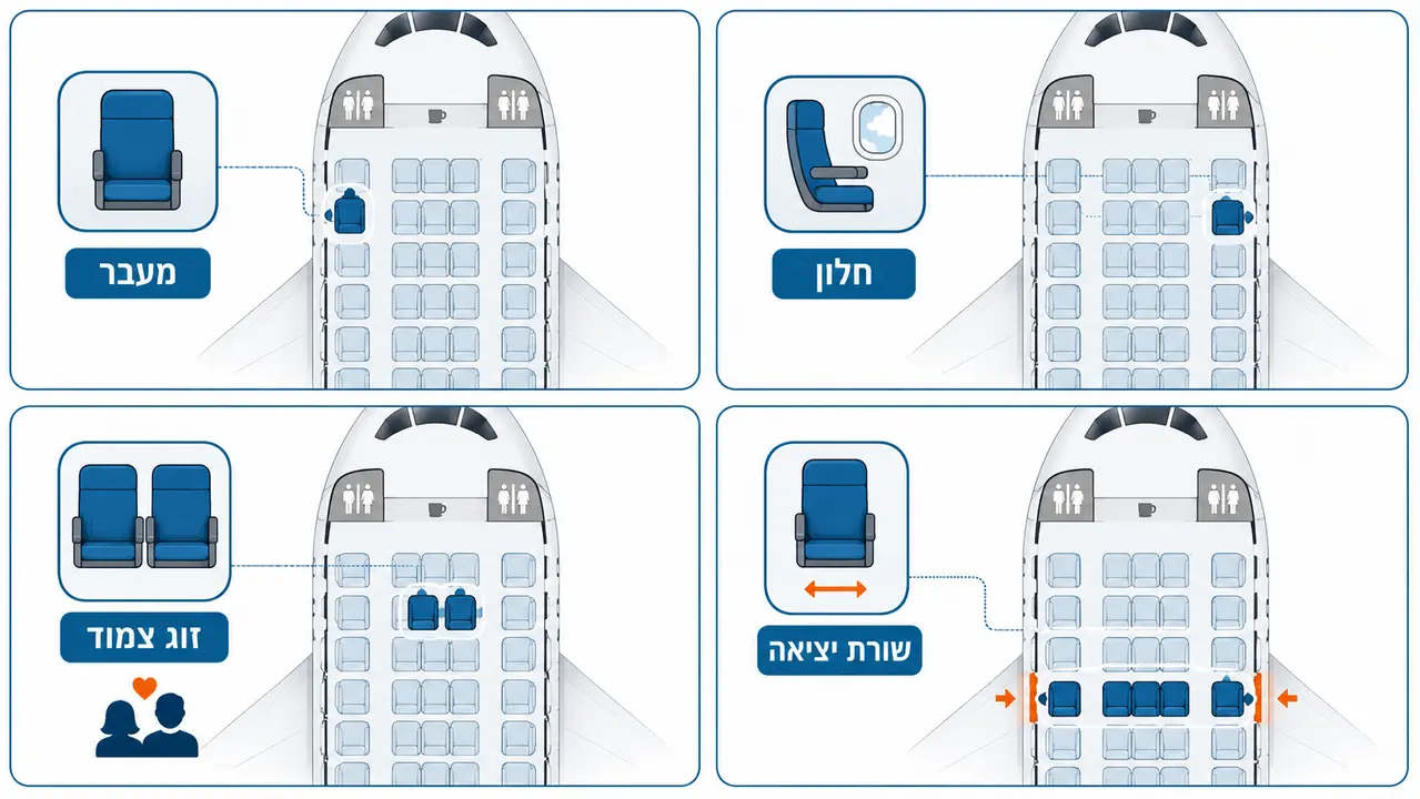 מושבים בטיסה של שתים עשרה שעות, ומתי שווה לשלם