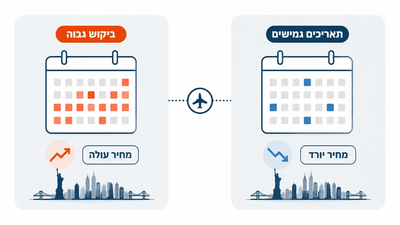 מתי באמת מוצאים טיסות זולות לניו יורק